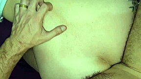 Wife moans during bareback anal worship