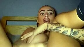 Thick titty Scottish teen intensely plays with her big ass