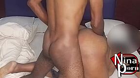 Fuck him so hard boyfriend missed my wet pussy.