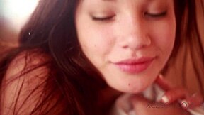 I, the beautiful czech asian teen, am masturbating with my big tits and ass on display