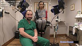 Cash for teen orgasms in Dr. Tampa's hospital handcuffs.
