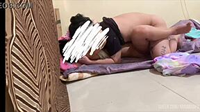 Caught in the dorm? Filipina gets dirty talk and first time with husband's friend!