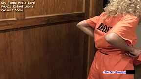 Cash for teen orgasms in Dr. Tampa's hospital handcuffs.