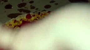 Kinky food fetish masturbation with ice cream in pussy, wants BBC