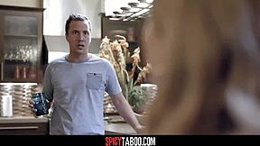 blonde babysitter gets caught up with a cheating husband in doggystyle action