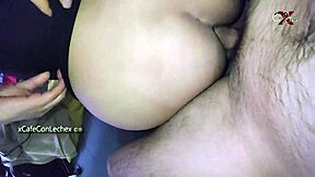 Fucking my stepsister's ass on the couch, she's waiting for it!