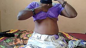 i'm inserting vibrator in my pussy on bed, but it's kinda weird or something