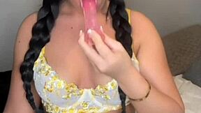 British Teen's Solo Adventure With Toys And Squirts