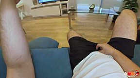 Stepmother Lies Down Without Panties for Her Stepson