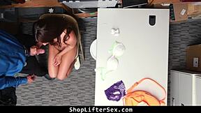 Davina Davis Brunette Teen Caught Shoplifting Gets Clothes Ripped Then Fucks Lp Officer Doggystyle In Garage To Avoid Jail