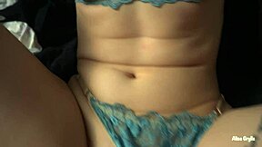 Amateur brunette teen with big ass and cute face rides big cock missionary. She gets fucked hard pov leading to creampie orgasm late night.