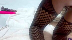 Fucking myself with this massive vibrator and I can't stop squirting from my wet pussy while using dildo in solo masturbation on my huge ass  