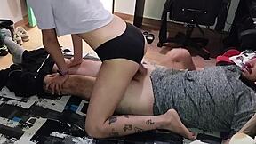 Seduced by stepsister craving cock