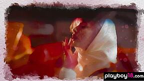 oh wow this glamorous all natural blonde muse polina is strippin down showin off her perfect tits and shaved pussy... its so hot i cant even.