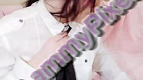 lammy pixel dresses sexy going to school dreaming about sex with cheerleader skirt and stockings for college fun