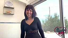 ava, the petite european brunette slut, dives into a french lingerie threesome with perverse submissive vibes.