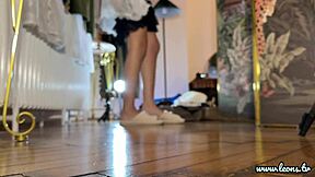 Petite 18+ Cheerleader With Tight Shaved Pussy Shows Up For Fashion Photoshoot Turns Into Porn Casting