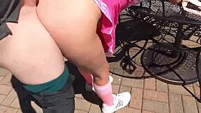 cheerleading stepdaughter enjoys time with her stepdaddy in homemade cosplay fun