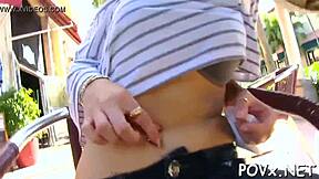 Teenie Performs Sloppy Blowjob And Foreplay Before Rough POV Doggystyle Sex With Shaved Pussy