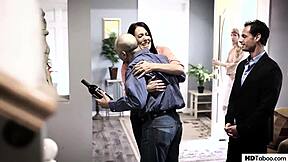 Weird family reunion unfolds with blonde teen in cute fantasy roleplay and taboo fetish