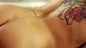 gentle seduction after a good jog with brunette ebony teen getting oiled massage and scissoring in full movie 4k hd tim team