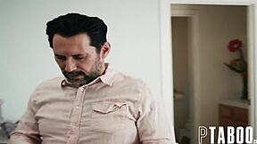 peeping stepdad tommy pistol uses hidden cams to watch stepdaughter destiny 18+ mira undress leading to taboo hardcore sex