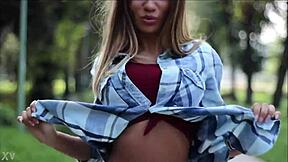 Sexy girl dancing in the street 😍 come dance with Aarina Park's live model moves 🔥