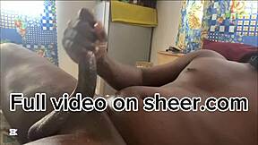 Masked BBC Teen Bodybuilder Jerking Off Solo In College Dorm Bed.