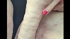 While boyfriend drives I decided to tease him and play with my toy 😏 - I cum allover his car seat