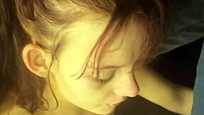 My teen stepdaughter sucks my cock after I fuck my wife