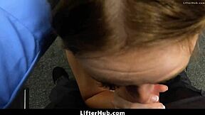 rylee blake rides officer cock until he paints her pretty bratty face full of cum - lifterhub 😈