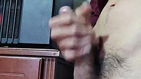 Hey, check out this big cumshot exploding from my hard cock, wanna see more?