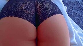 Dominating that most perfect oiled tanned big round ass Latina in bareback anal