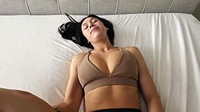 brunette step sis alexa chains gets pov help with stretching her tight pussy and big ass in homemade bondage roleplay