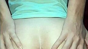 Brazilian Teen Cutie Does Anal Training With Big Cock Toy On Shaved Ass