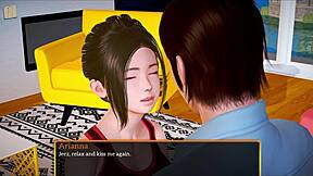 In the ongoing story of My New Family episode 367, a redhead teen engages in family game adventures with new relatives and challenges.