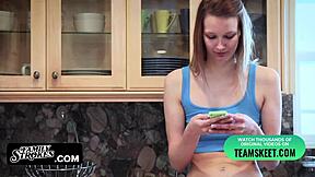 horny brunette teen sophia wilde gets fucked hard by huge cock