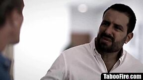 Oh wow, this 18yo teen gets roughly fucked and deepthroated by her much older boyfriend's monster cock!