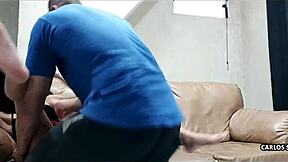 hey, i took my wife to meet this muscular brazilian guy and she gave him a hot session