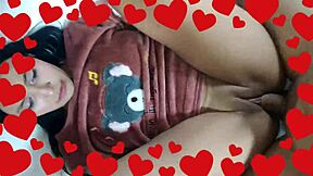 fucking my latina stepdaughter in missionary until i creampie her shaved pussy for valentines day!