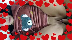 fucking my latina stepdaughter in missionary until i creampie her shaved pussy for valentines day!