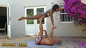 Ebony Girlfriend With Perfect Tits Gets Smashed In Outdoor Pool