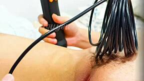 Viet Nam inner exploration of beautiful wet tight pussy inside, how does it feel to check that hairy vagina up close?