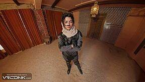 vr conk brunette chani in uniform rides atreides huge cock in dune cosplay parody
