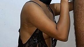 Colombian couple shares homemade video of cute latina with big ass and natural tits. She gives sexy blowjob and extracts cum with her mouth.