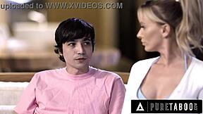 in this pure taboo story, desperate milf pristine edge starts an affair with her stepson for his help. it unfolds across part 1 and part 2 with cheating and rough sex.