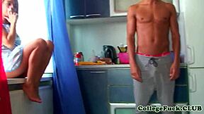 Euro Teen Gives Closeup Blowjob And Sucks Cock In Group Sexparty