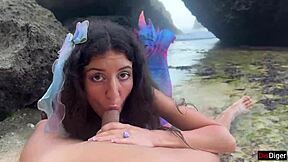 met this stunning mermaid on an island and gave her legs for some fun 🧜‍♀️