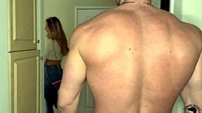 How does this beautiful blonde handle double penetration with big cock in her tight pussy and ass?