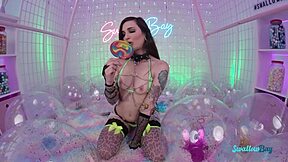 How does this college girl handle rough pantyhose feet fetish with tiny tight pussy penetration?